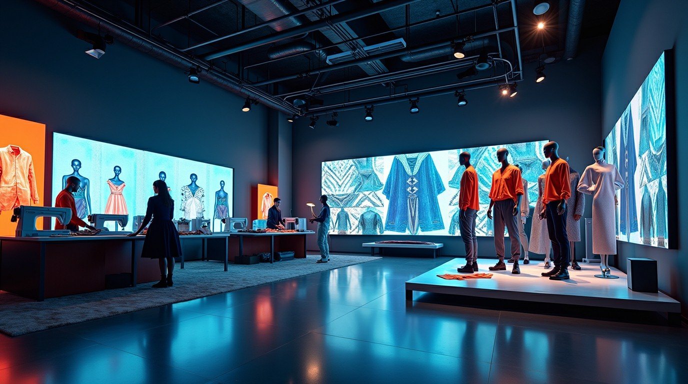 Fashion design sketches and technology